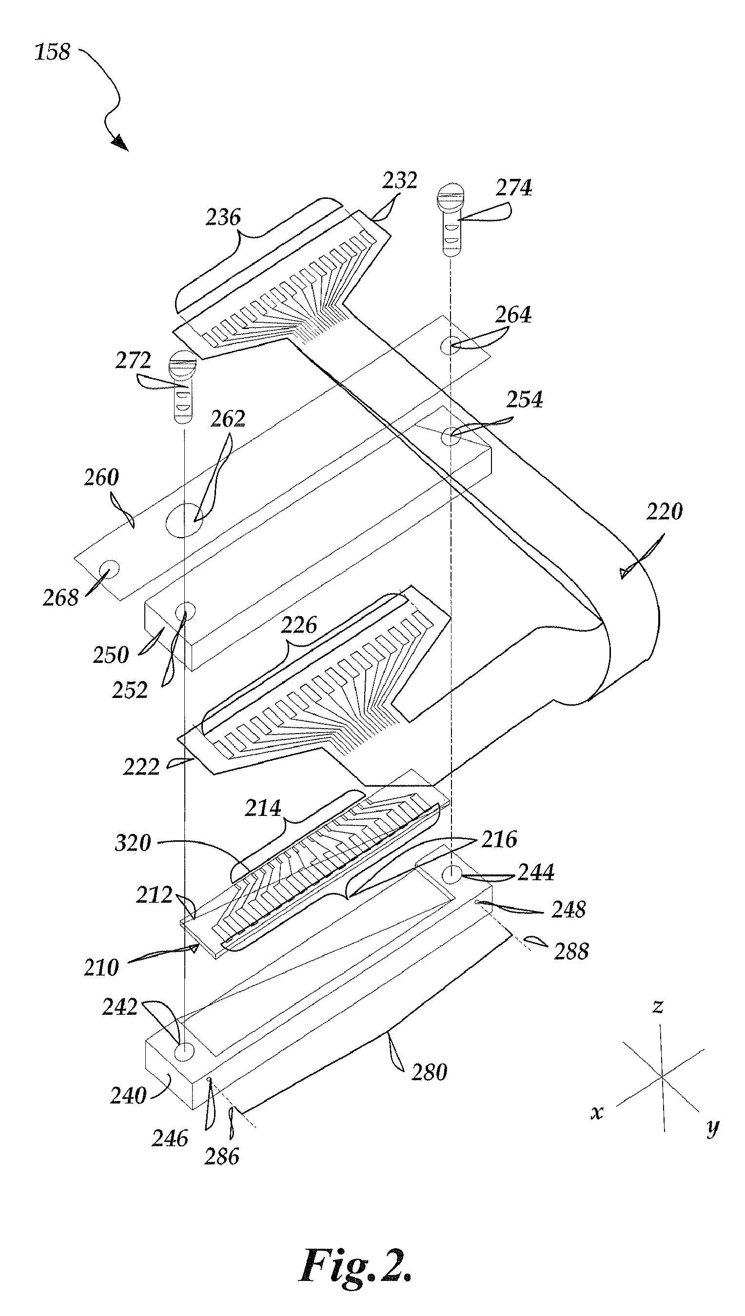 Magnetic caliper with reference scale on edge