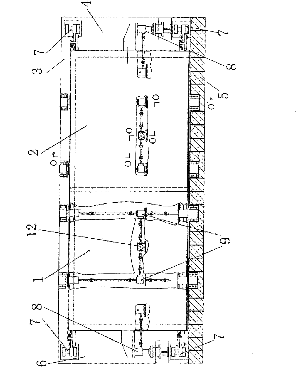 Double-leaf protection closed door for large underground space cave entrance