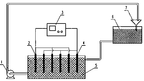 Method and device for preparing high-purity indium oxide powder by electrolysis