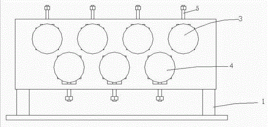 Vertical flattening straightening device for copper belt