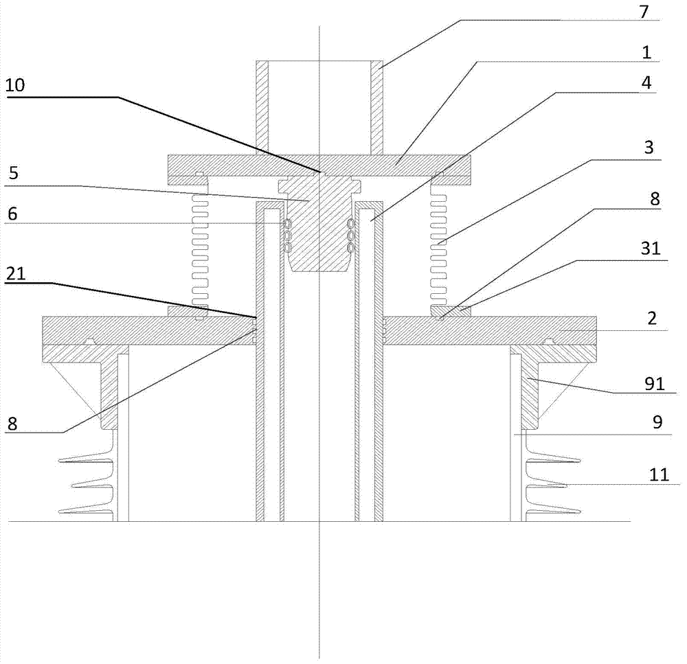 Ultrahigh-voltage direct-current sleeve joint