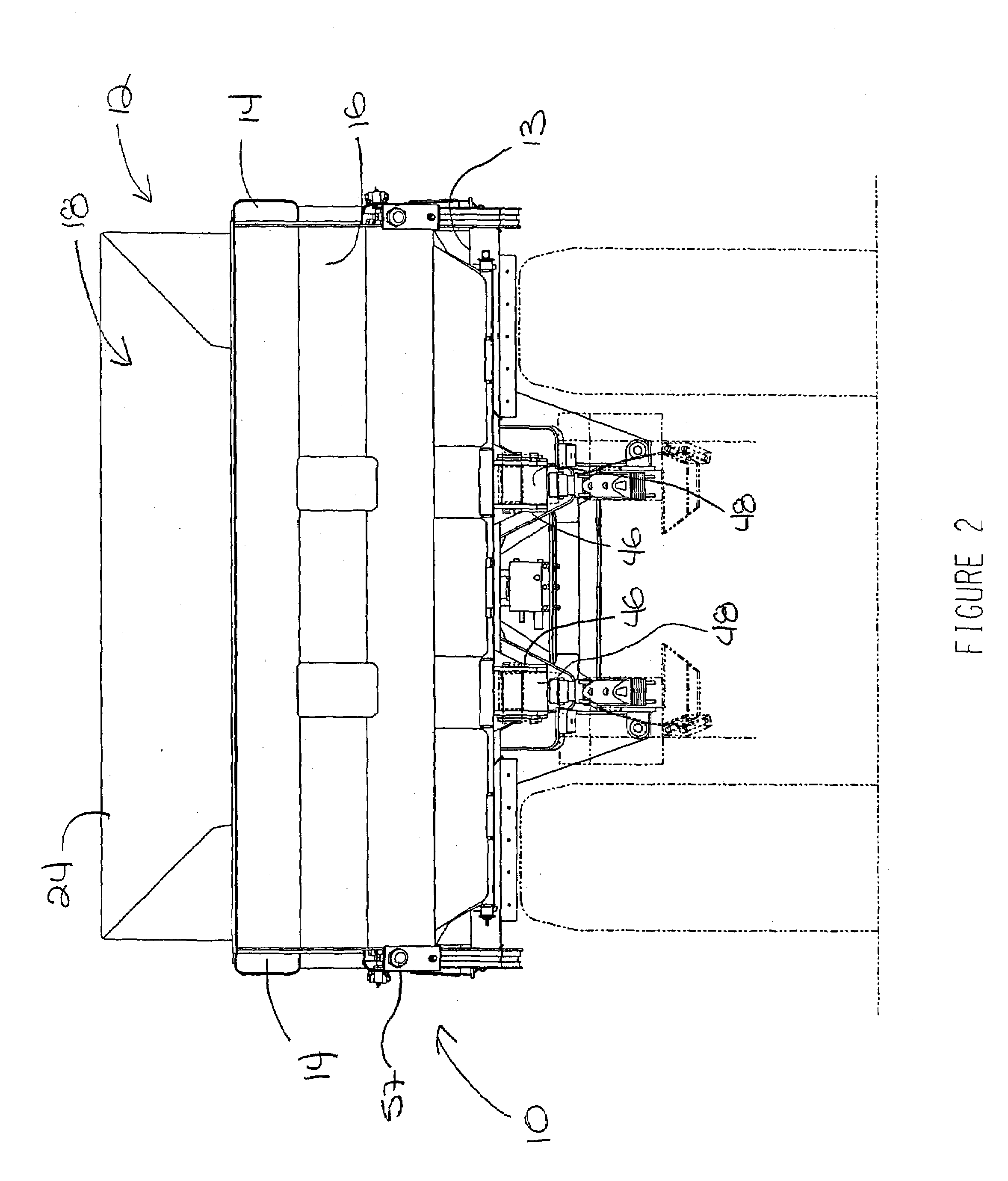 Rear eject body for off-highway haulage units