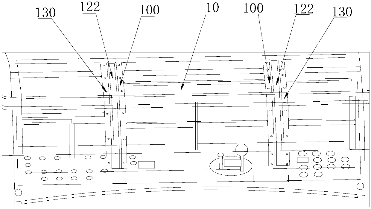 Access panel turnover mechanism and train operating board with same