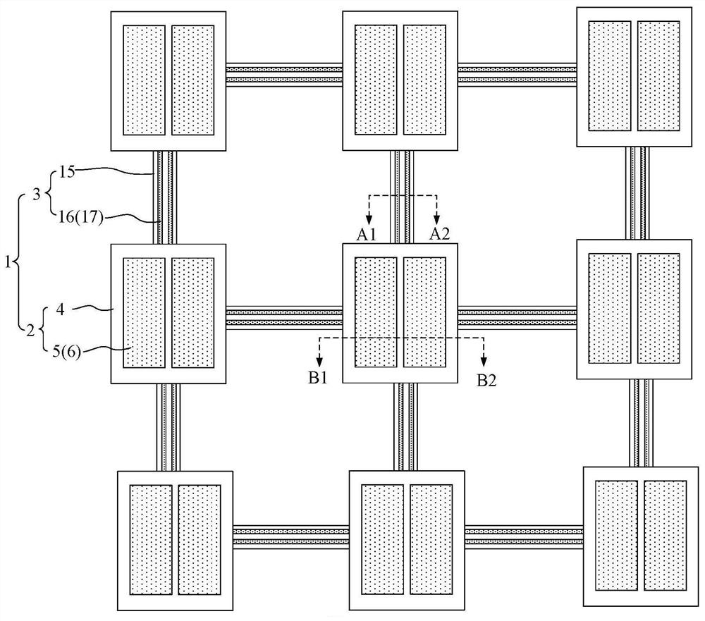 Stretchable display panel and stretchable display device