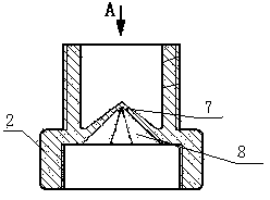 Storage bottle capable of storing separately and mixing instantly materials