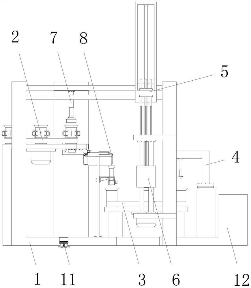 Cultivation seedling to production seedling transferring system for edible fungus cultivation use