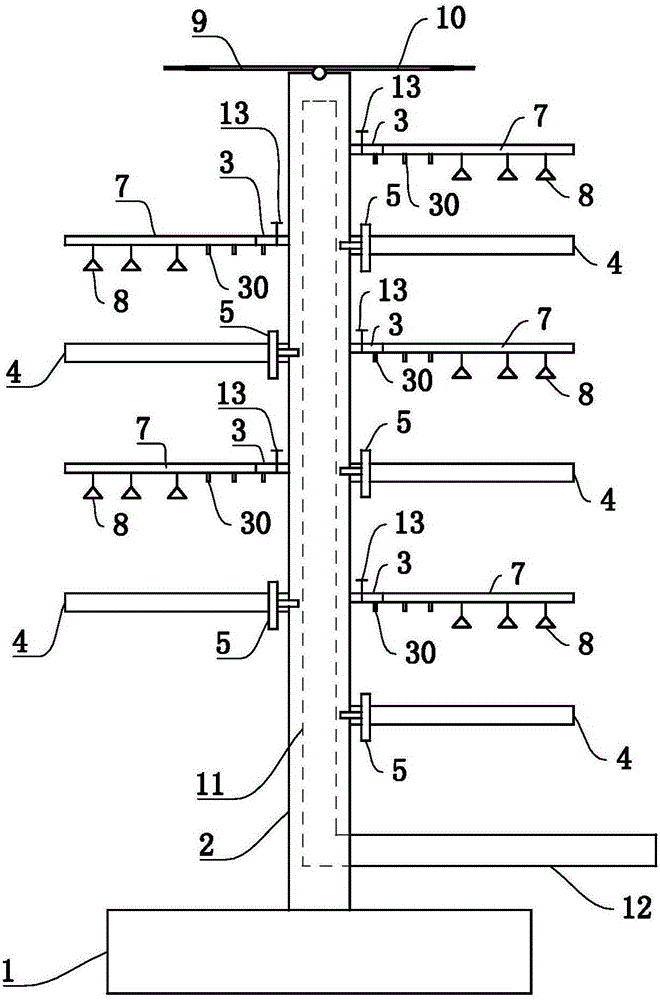 Seedling nursing device for saline-alkali soil