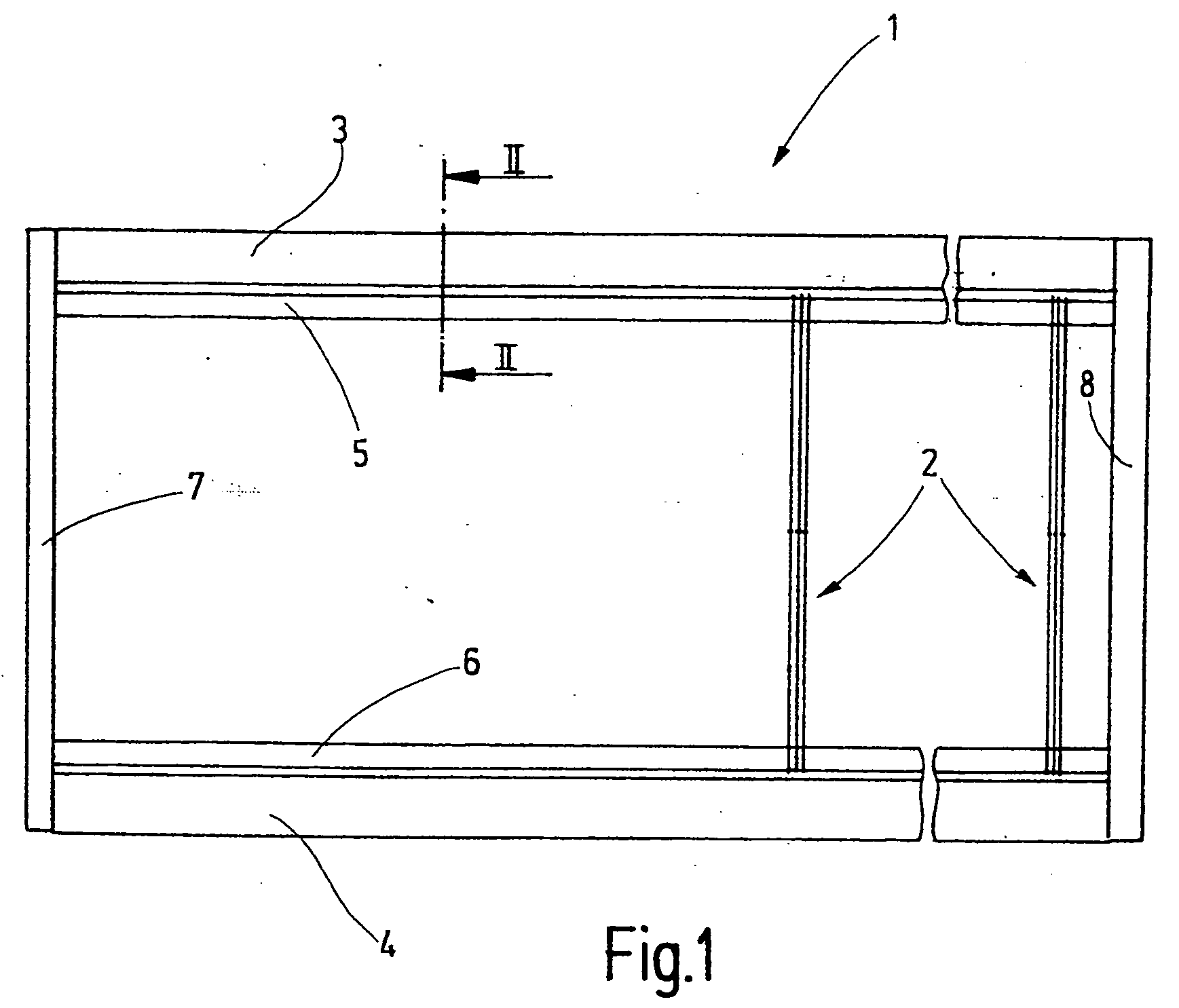 Heald shaft of composite construction