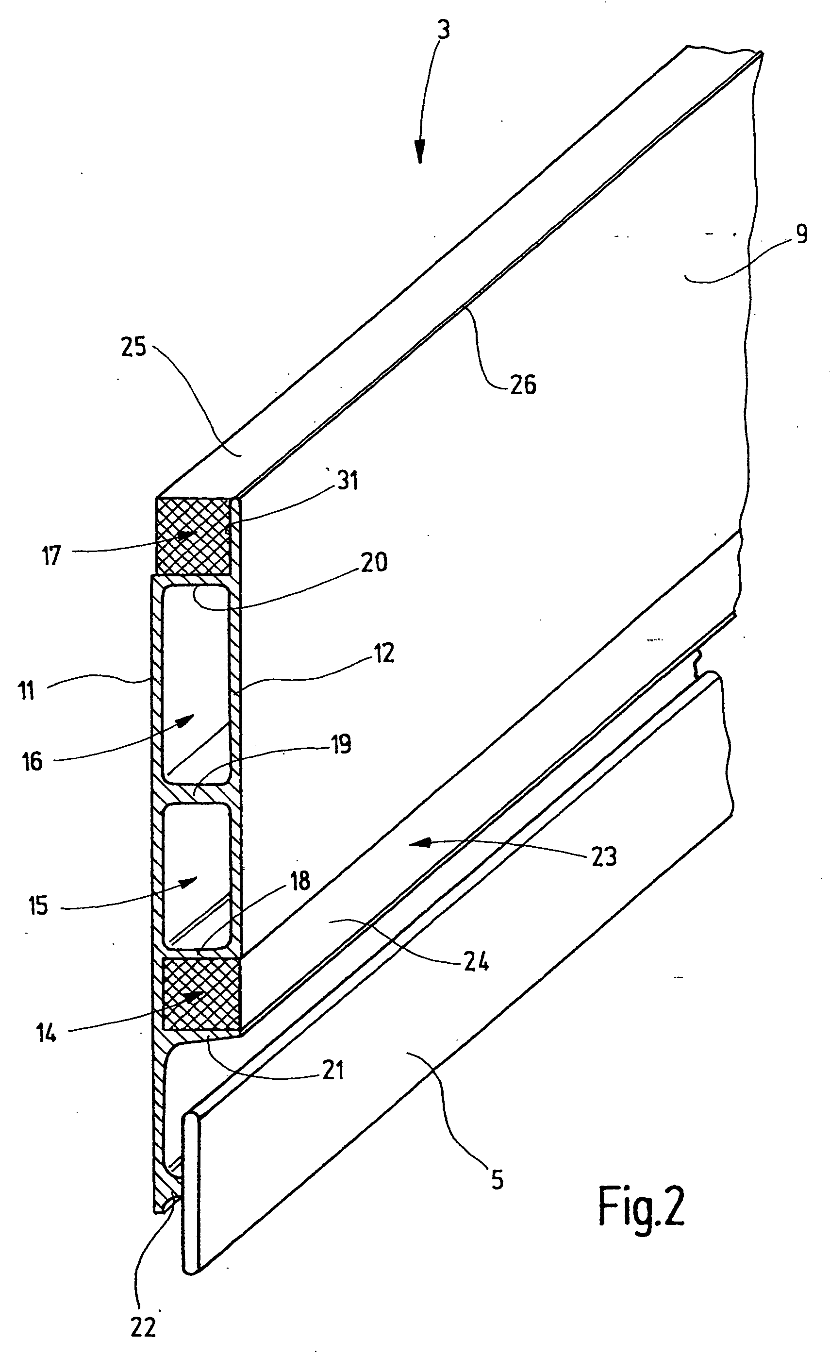 Heald shaft of composite construction