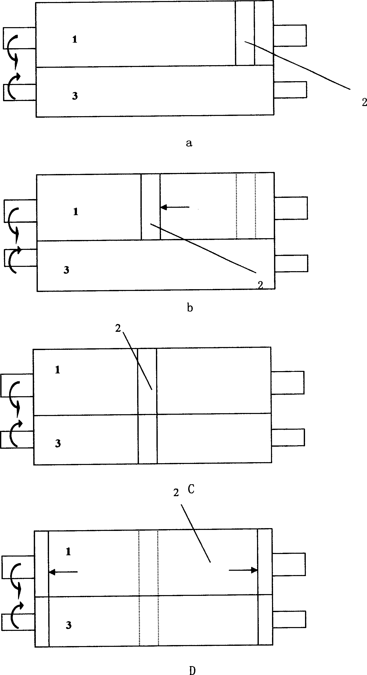 Medium part rolling method of looping part of paper machine