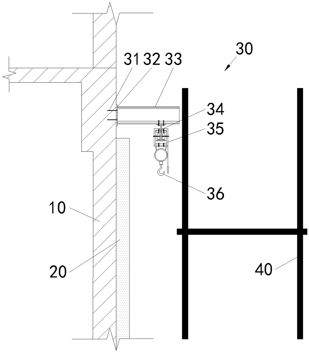 Curtain wall removal device and method