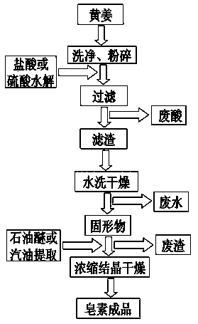 Pollution-free new technique for extracting diosgenin from yellow ginger