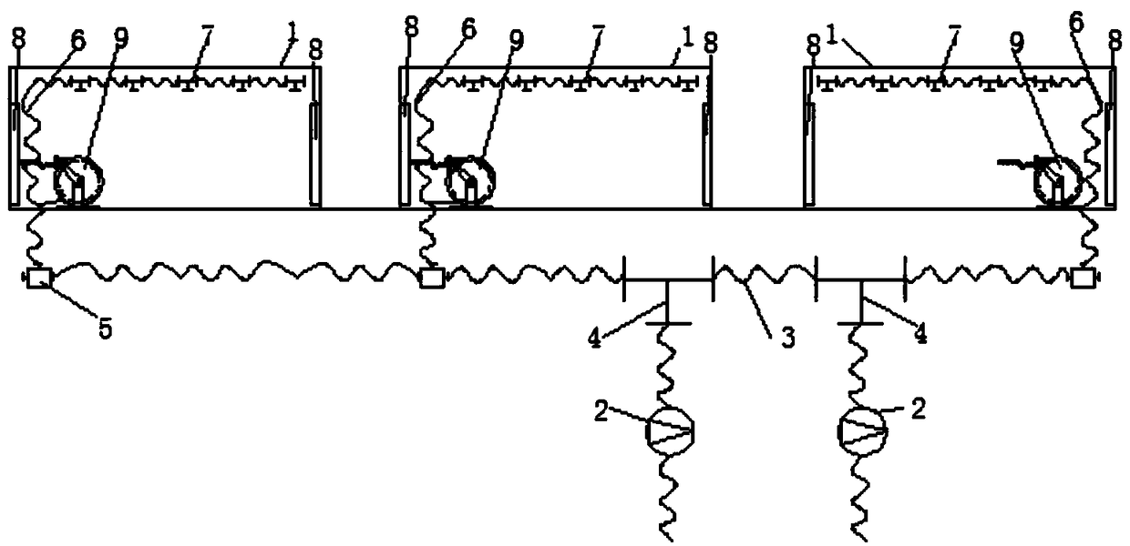 Flexible high-pressure water mist safety system for rail transit