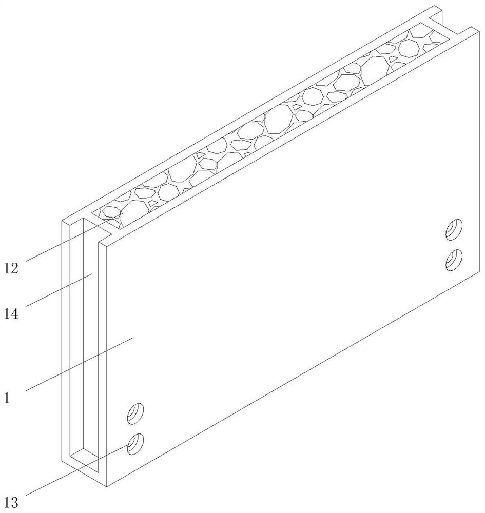 Indoor wall sound insulation structure