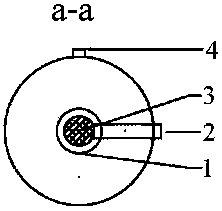 A strain self-flowing type high-efficiency iron salt denitrification reaction device and method thereof