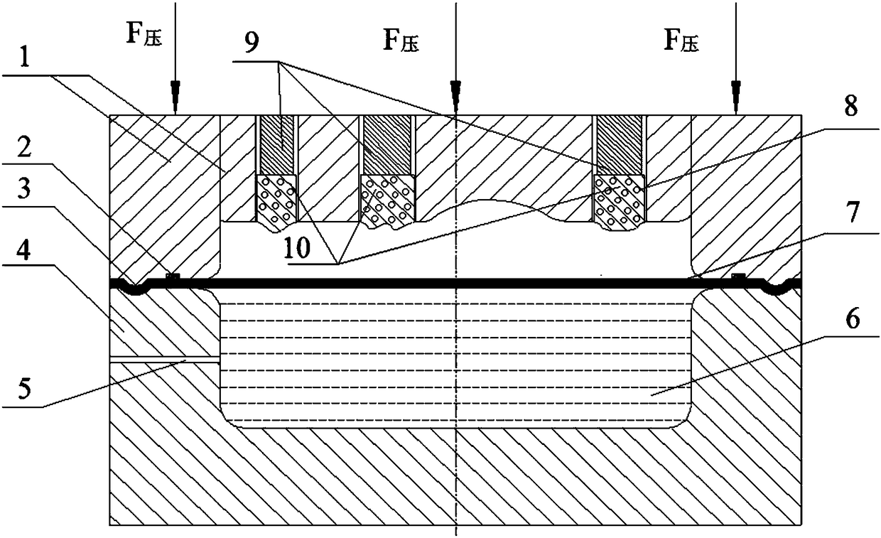 Cold-hot sequential coupling forming technology of large-scale aluminium alloy complex structural members