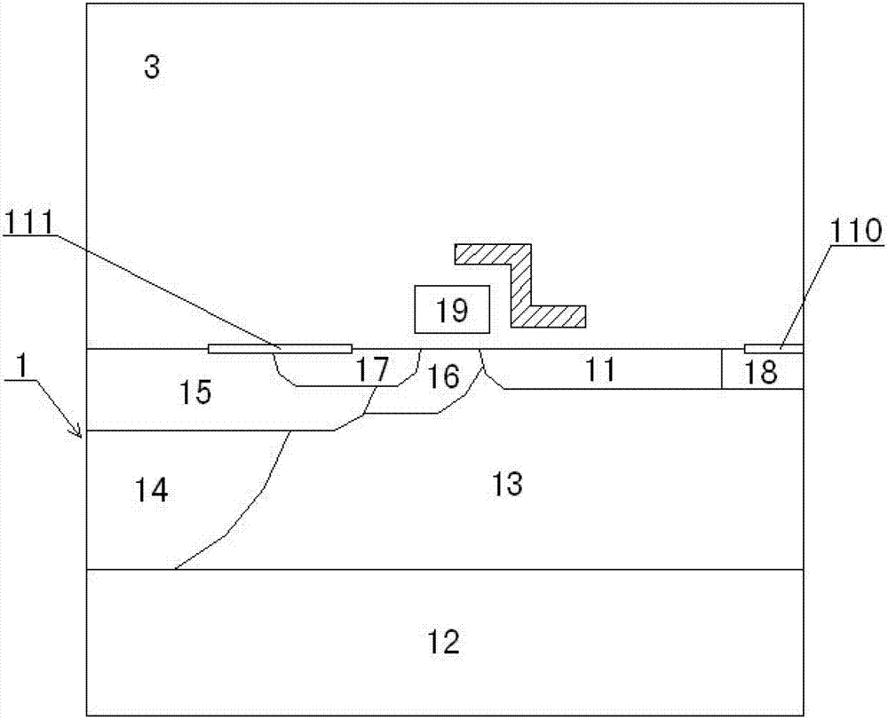 LDMOS device with stepped multiple discontinuous filed plate and manufacturing method for LDMOS device