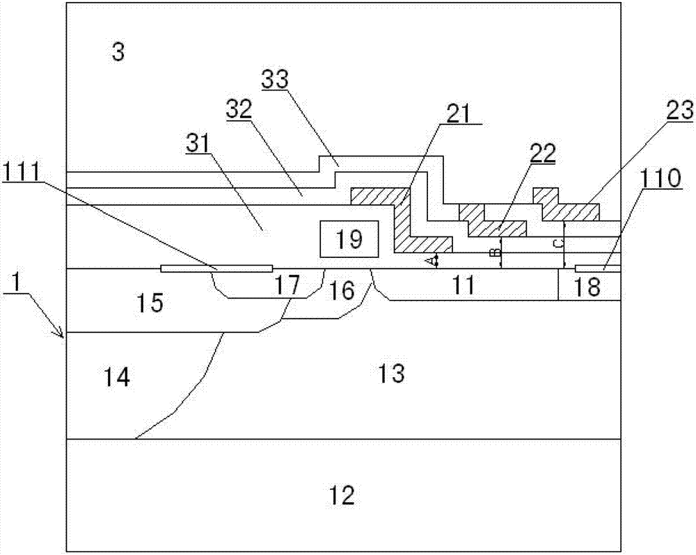 LDMOS device with stepped multiple discontinuous filed plate and manufacturing method for LDMOS device