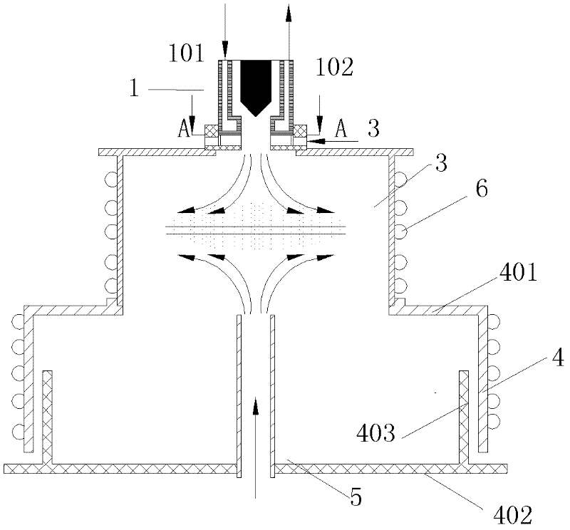 Annular uniform airflow power supplying device