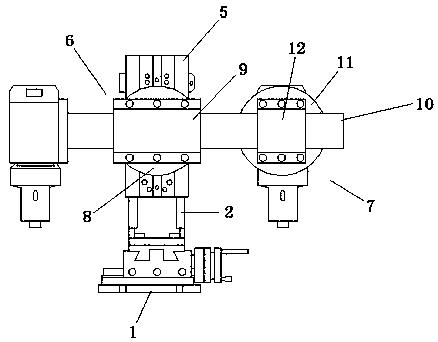 Portable anti-vibration multi-station universal rotary machining device