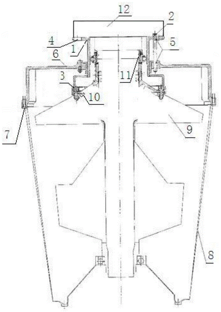 Stop device of engine rotor and stator tightened part and use method of stop device of engine rotor and stator tightened part