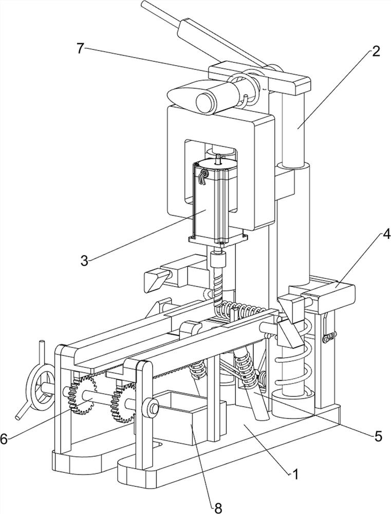 Wood block punching forming equipment for building materials