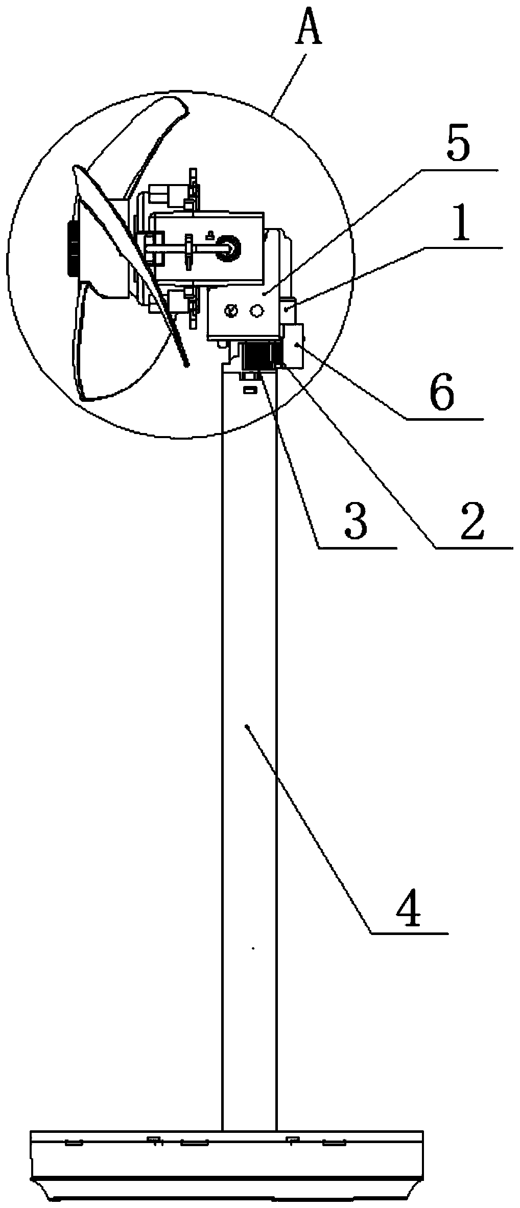 Driven gear assembly and fan