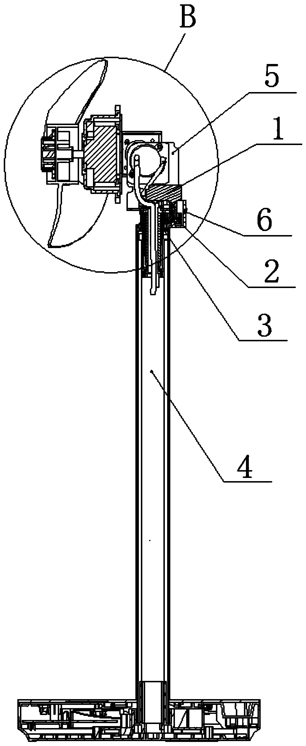 Driven gear assembly and fan