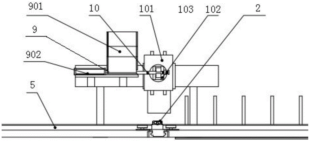 An automatic stud welding system for road and bridge expansion joint long sections and large-size round steel