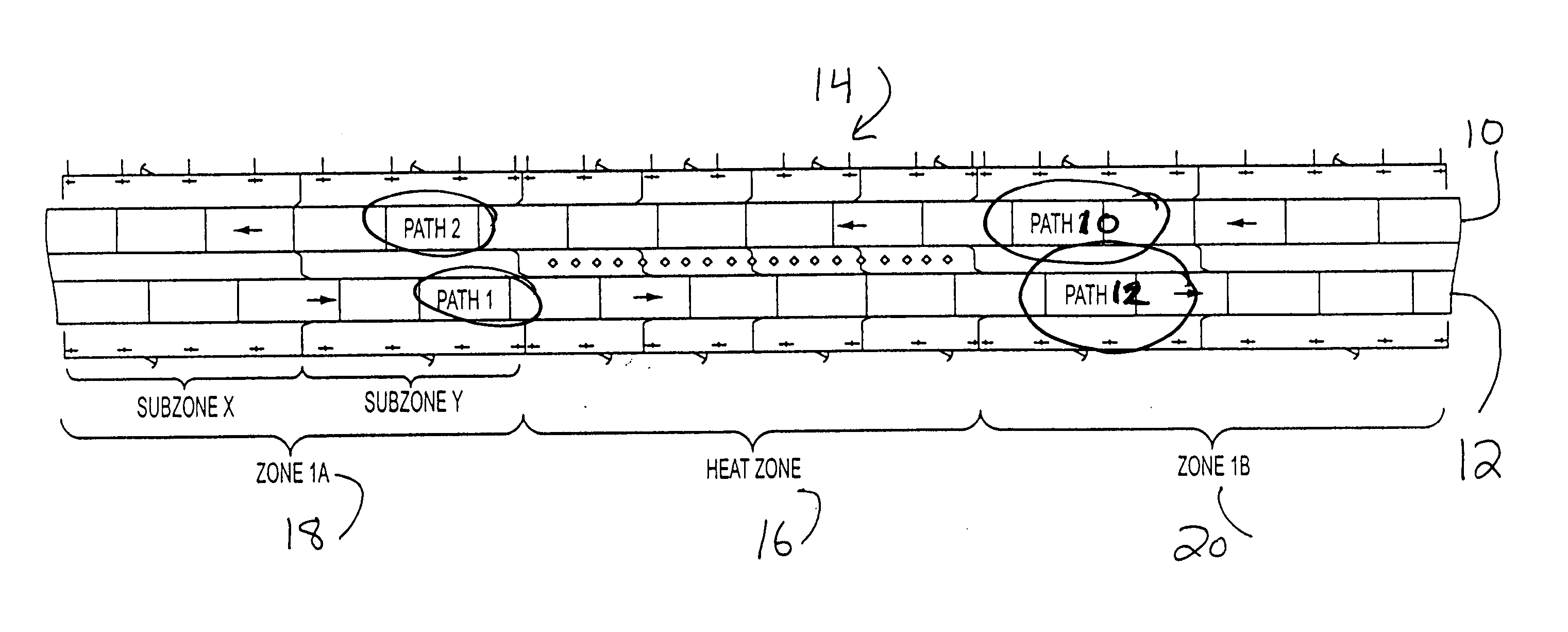 Dual path kiln