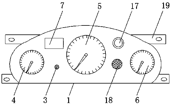 Multifunctional intelligent electric vehicle instrument