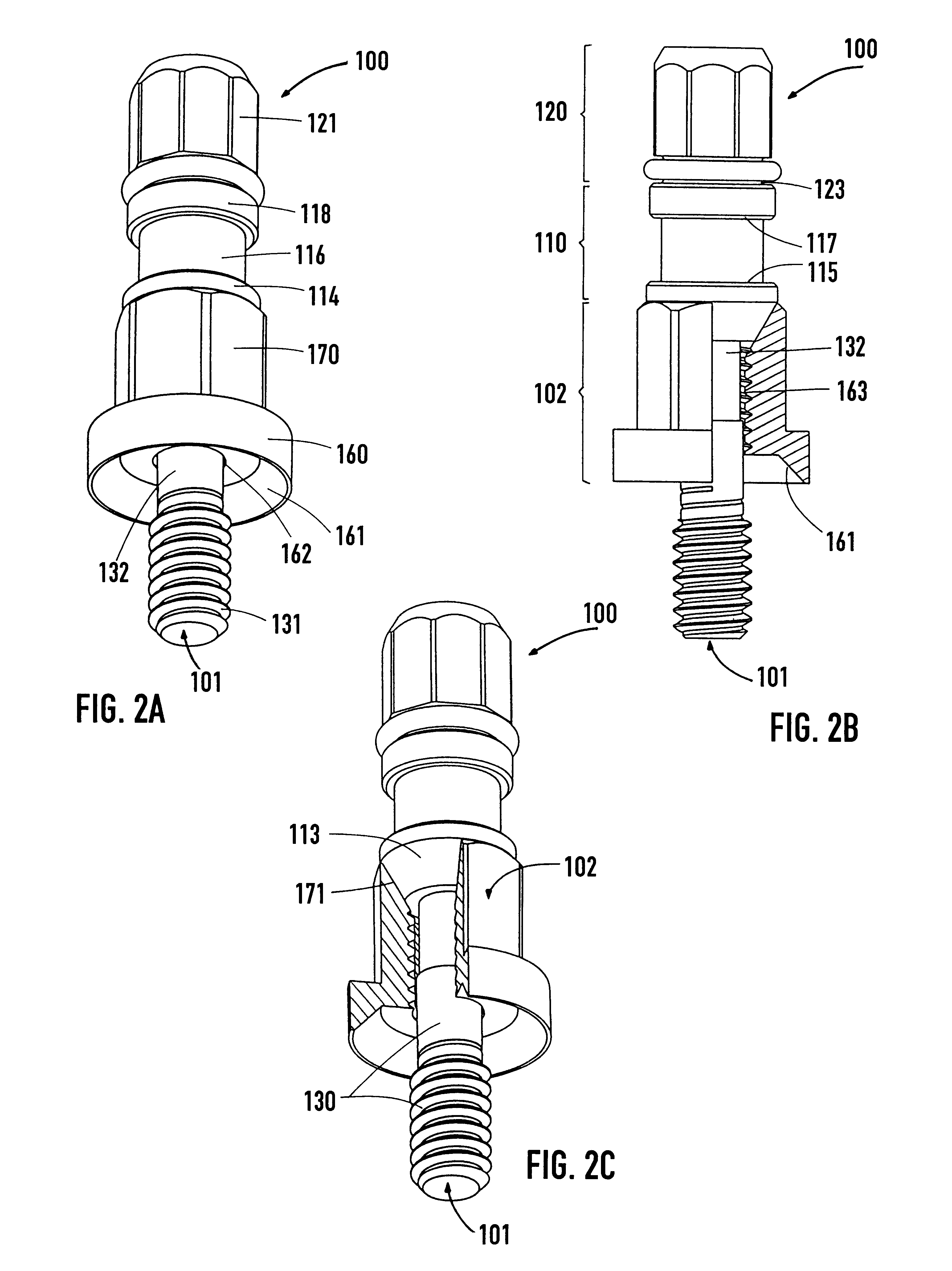 Retaining element for an implant and ampoule for preserving said implant