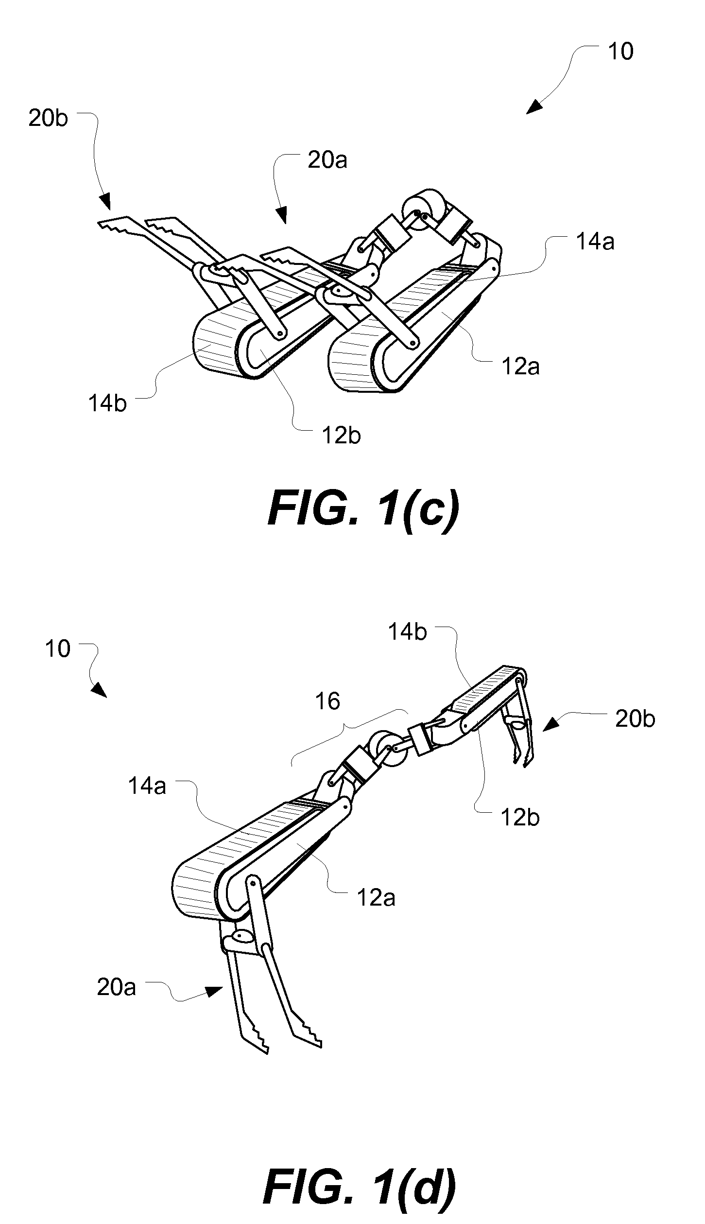 Variable primitive mapping for a robotic crawler