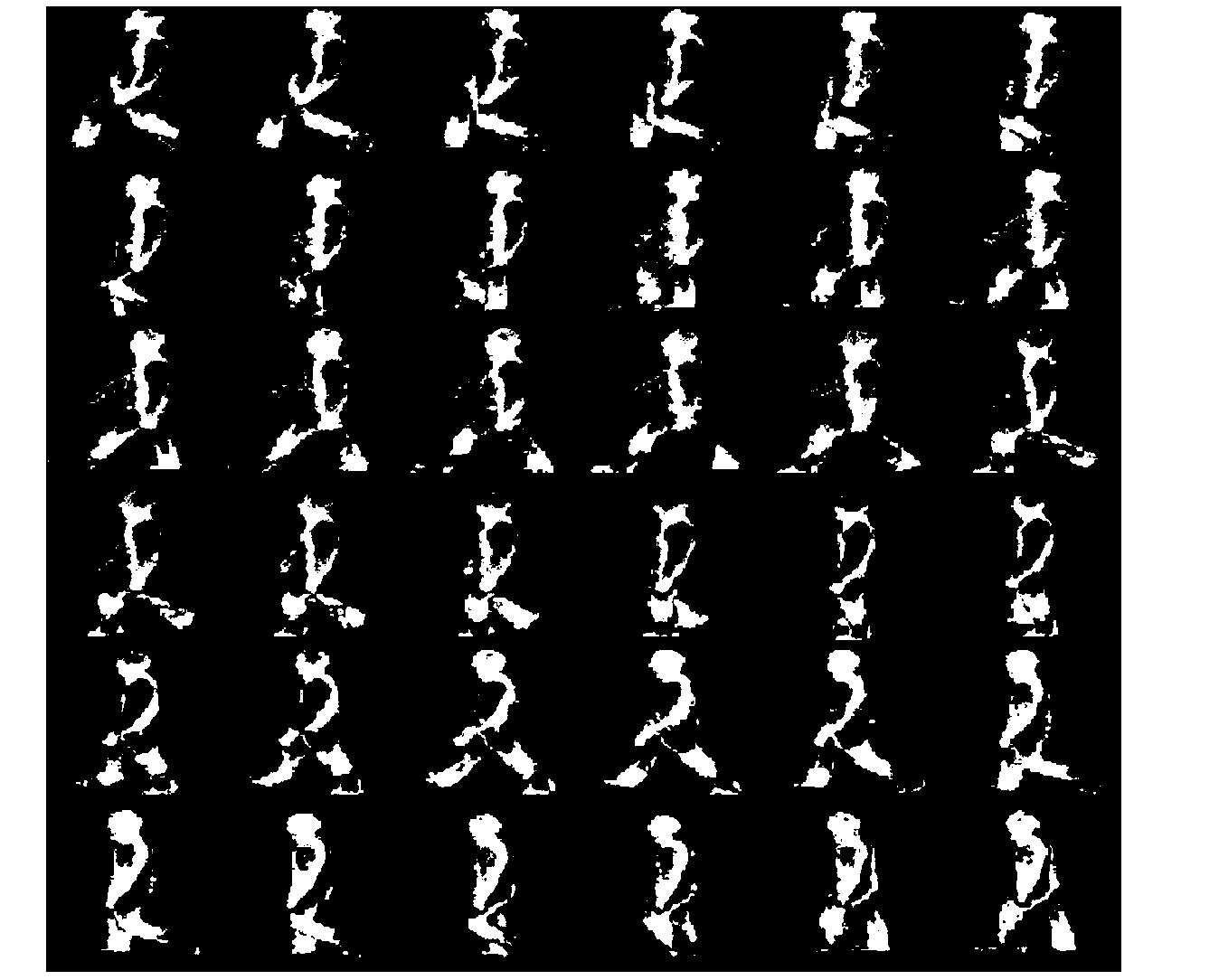 Gait cycle detection method through layering and coding for depth information