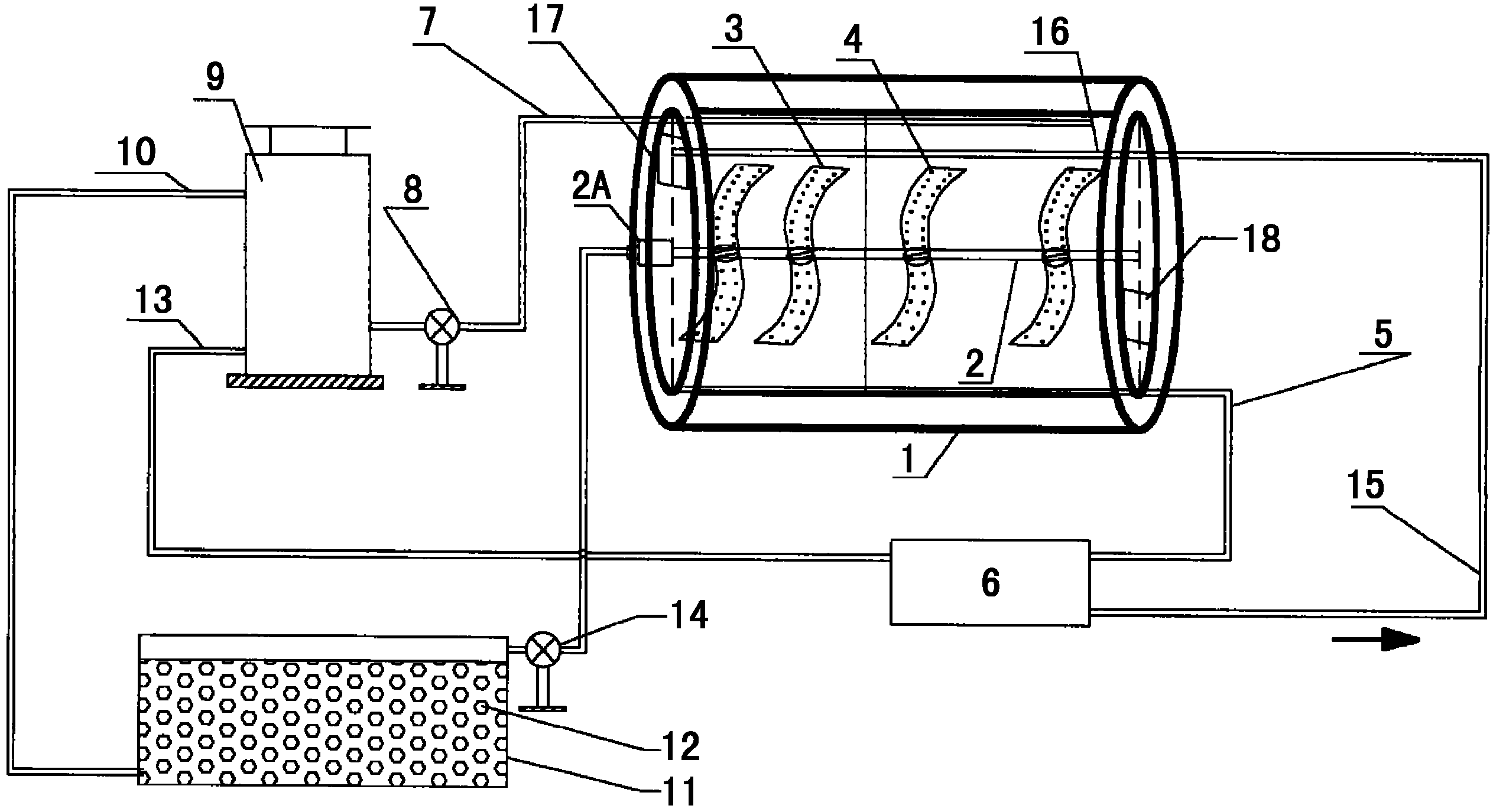 Countryside solid waste aerobic fermentation integration device