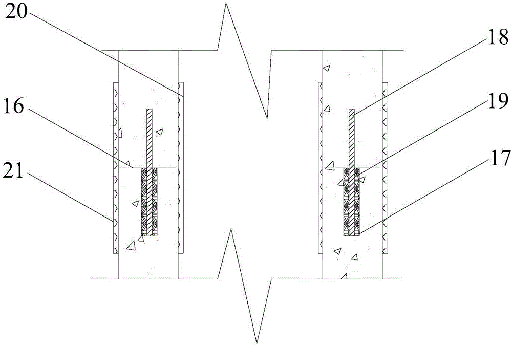 Vertical reinforcing rib reinforced bag grouting pile and construction method