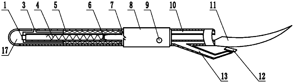 A household snow removal shovel capable of cleaning the surface of the shovel