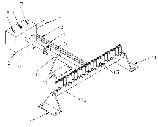 Intelligent heating system for centrifugally casting ultra-long thin-walled slim tubes