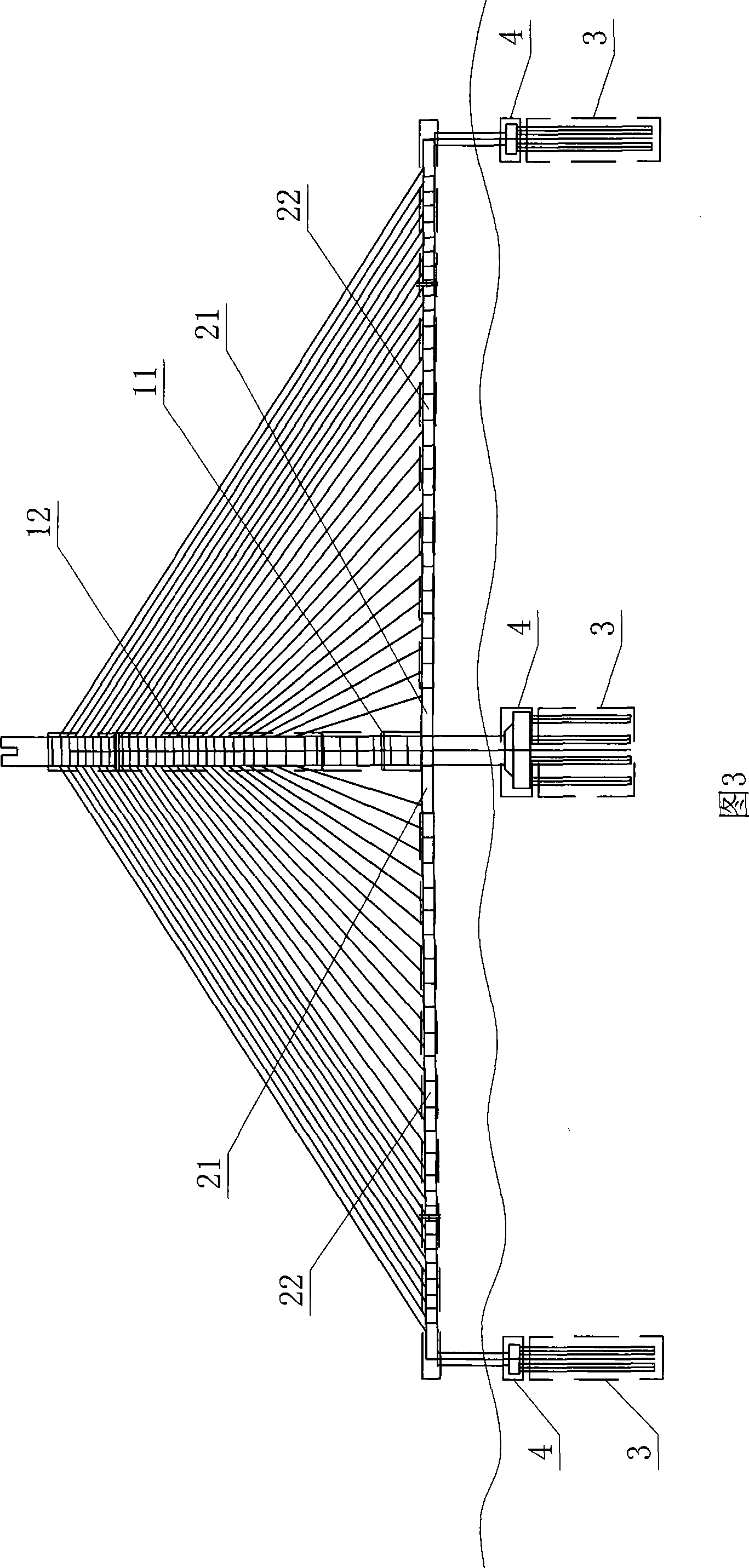 Cable stayed bridge construction method