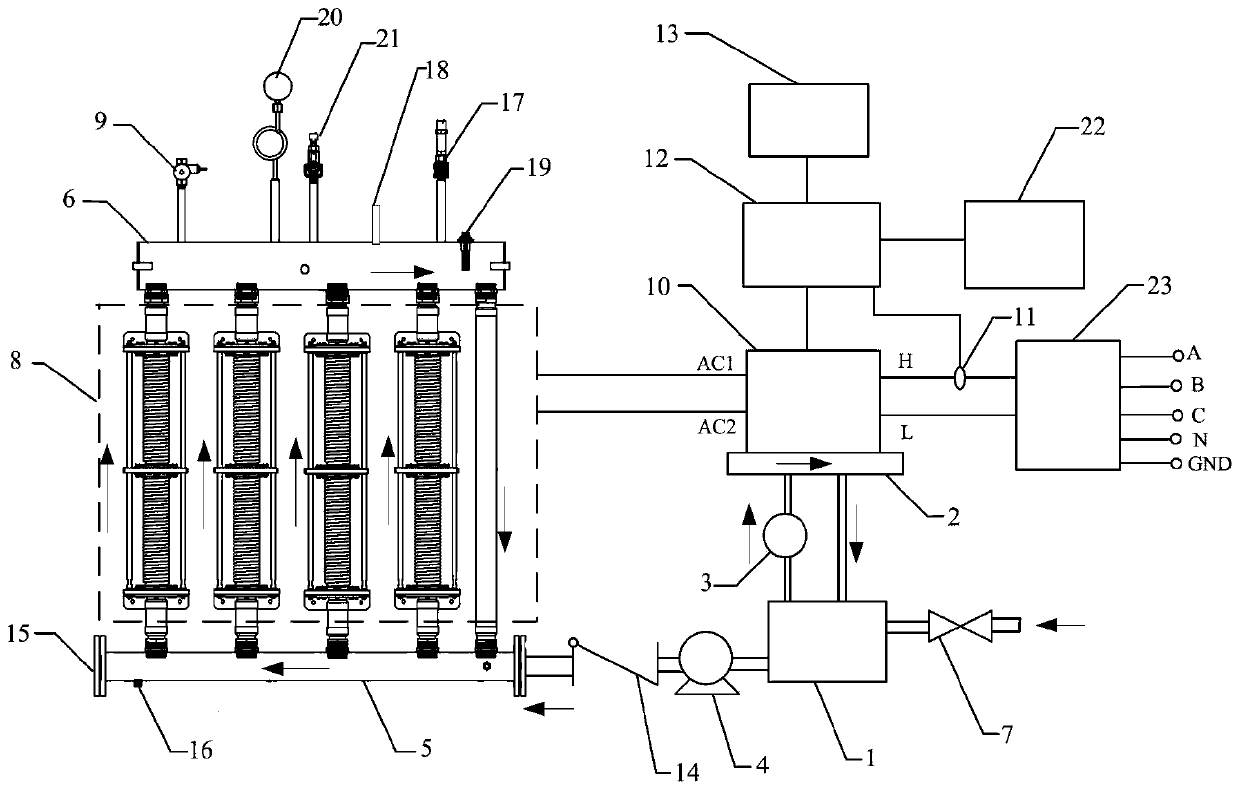 Variable frequency electromagnetic heating steam engine and scale detecting method