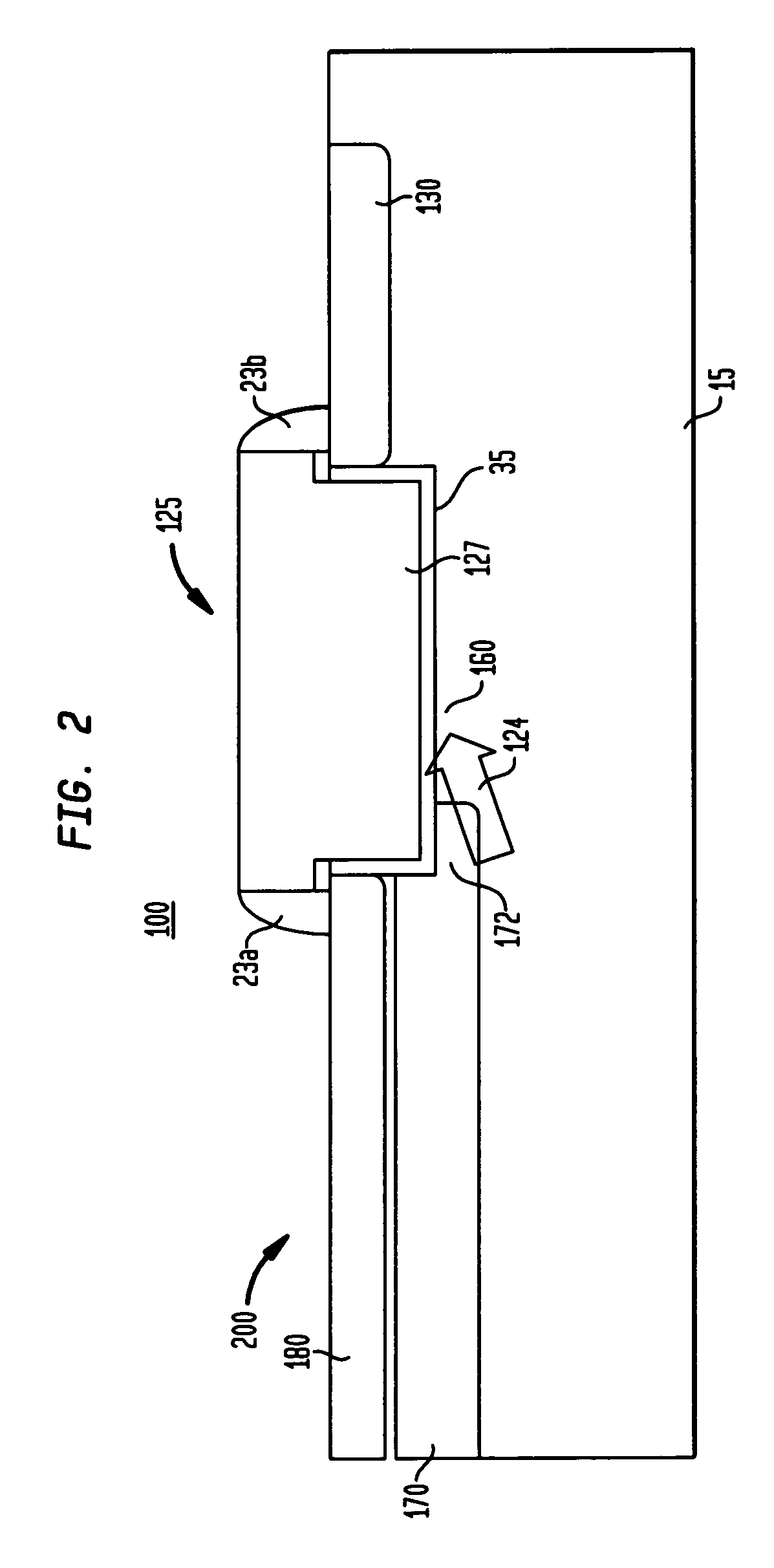 Recessed gate for an image sensor