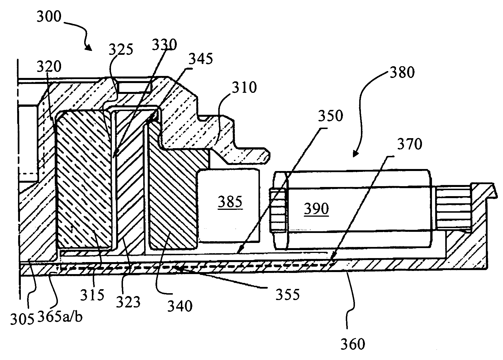 Column capillary seal for FDB motors