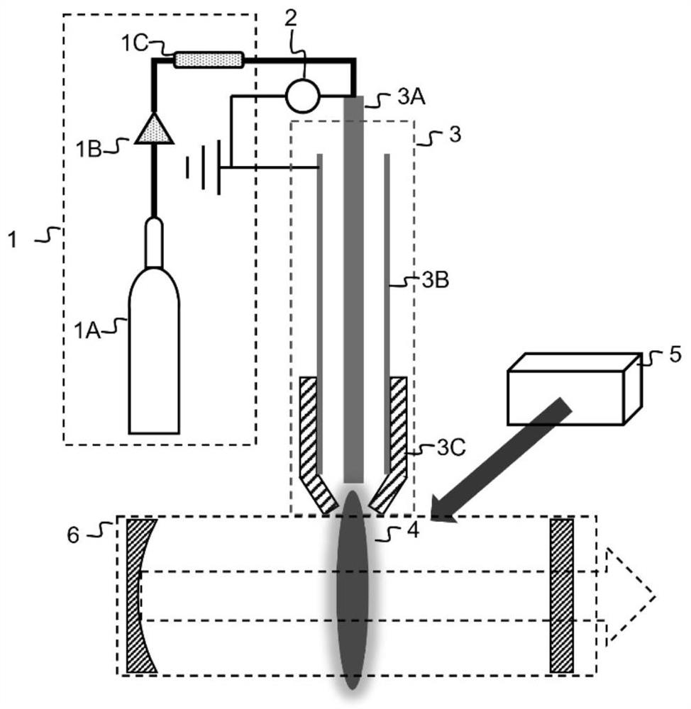 Semiconductor pumping metastable state inert gas laser system based on plasma jet