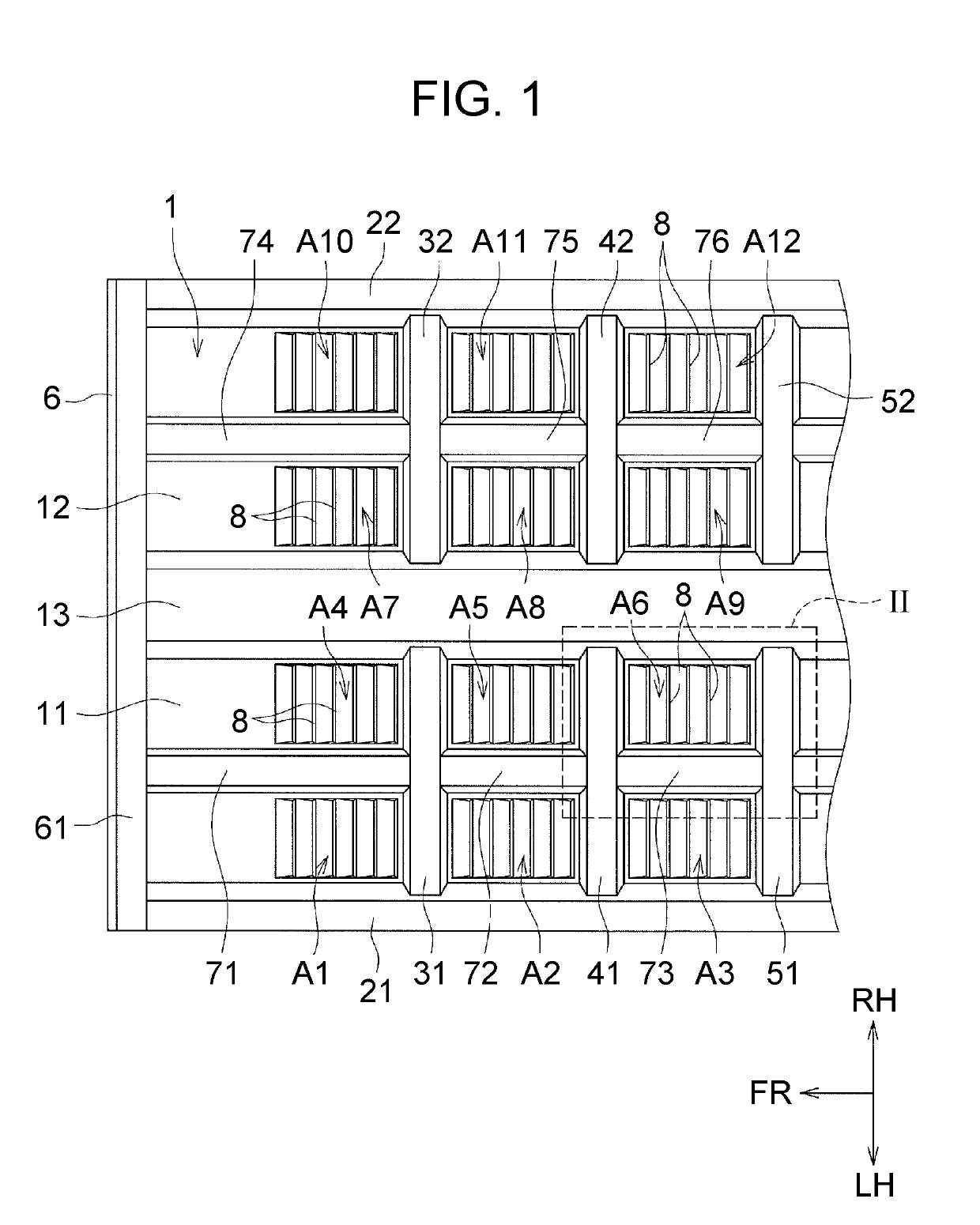 Vehicle body floor structure