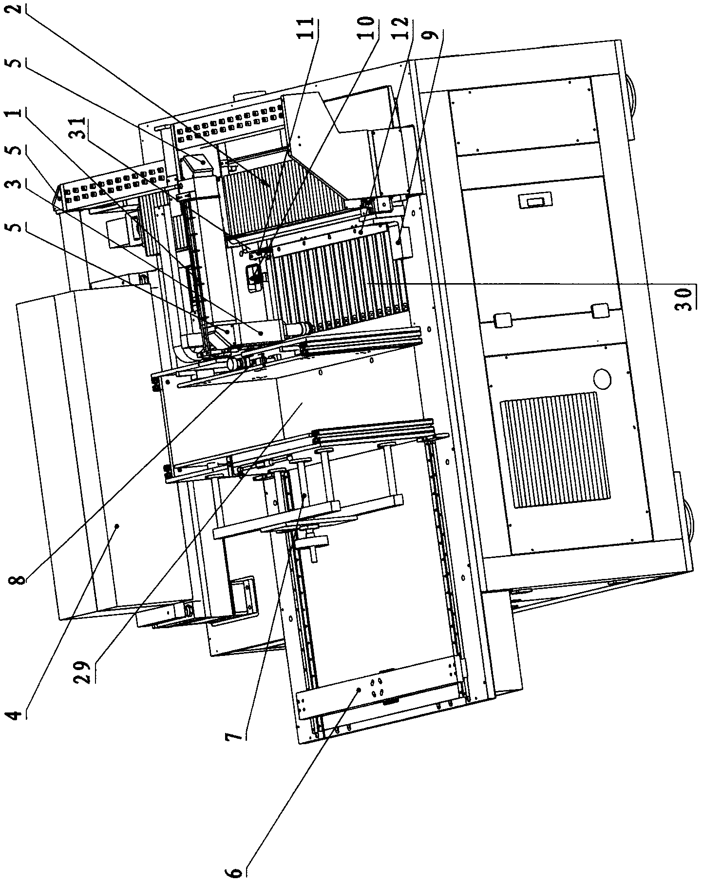 Automatic feeding and discharging laser cutting machine