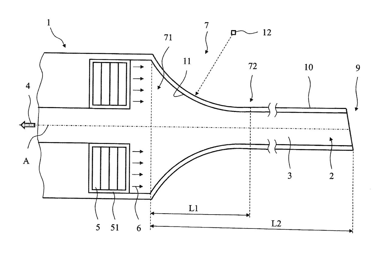 Handpiece for the phacoemulsification of an eye lens