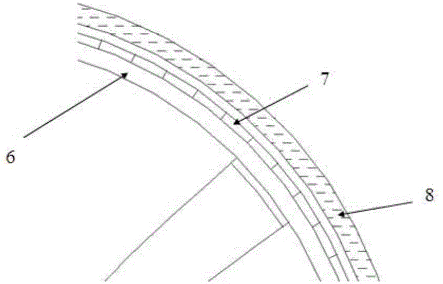 Flange power-generating water-spraying thruster