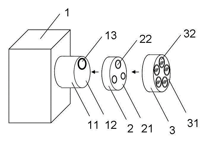 Experimental light control device for determining Planck constant