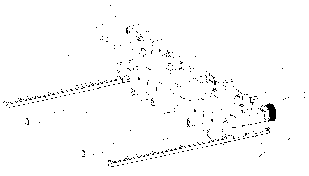 Device for automatically inducting and tightly sucking micro-channel side boards