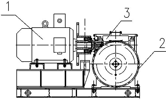 Coaxial double-winding-drum self-locking winch